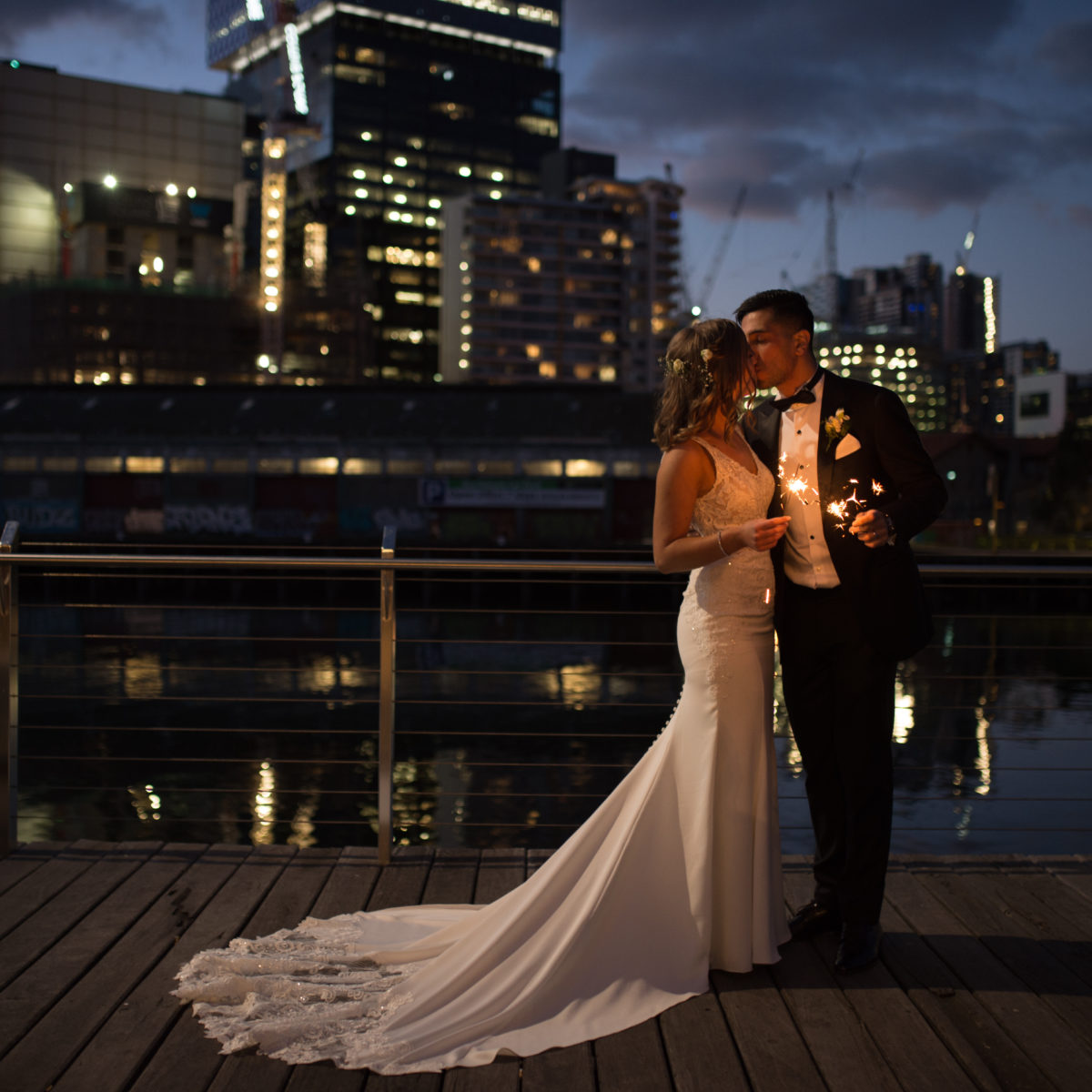 Alison &  Ibraam | Aerial South Wharf